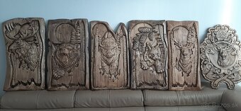 Drevený obraz Poľovnicke motivy 37×67,4 cn hrubka - 4