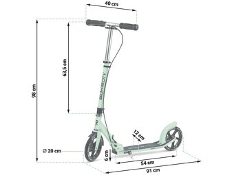 Kolobežka Soke City zelená 1613 - 4