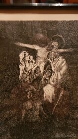 Predám obraz Mikuláš Galanda , názov Golgota , 1923 - 4