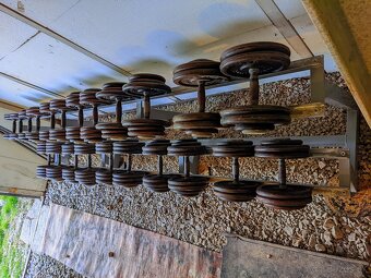 KOHI sada profi jednoručních činiek 12.5 - 45 KG - 4