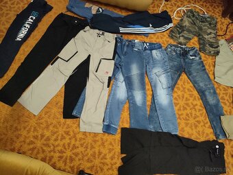 10 xPružné rifle a nohavice v 140-146 - 4