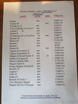 Brzdové kotouče, desky, obložení Ferodo - 4