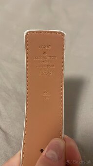 Louis Vuitton opasok – biely, koža - 4