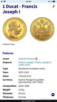 1 Dukát Franz Jozeph l (1915-GOLD) - 4