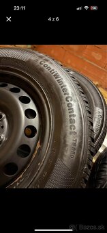 Plechové disky + pneu 195/65 R15 Continental WinterContact - 4