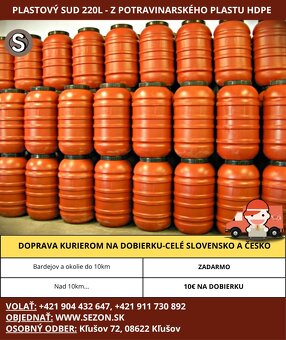 Plastové sudy,plastový sud na kvas,na vodu CELÉ SLOVENSKO❗ - 4