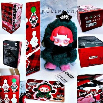č.1 🐼POP MART SKULLPANDA plyšová panenka , přívěsek PARTITA - 4