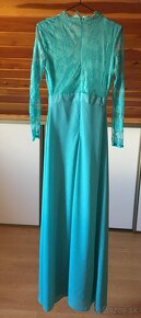 Tyrkysové šaty veľ. XS - S / 34 - 36 - 4