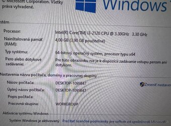 Počítač DELL.Intel i3-2120 2x3,30GHz.4gb ram.250gb HDD - 4