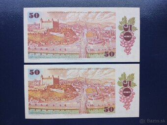 bankovky ČSSR 10Kčs 1986, 50Kčs 1987 - 4