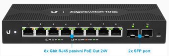 Ubiquiti switch EdgeSwitch 10XP PoE 8 portov - 4