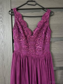 Magenta spoločenské šaty S a M - 4