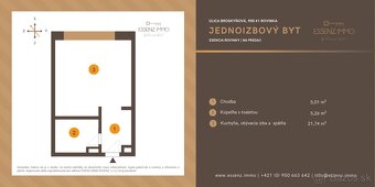 ESENCIA ROVINKY | Jednoizbový byt v novostavbe ROWINK na pre - 4