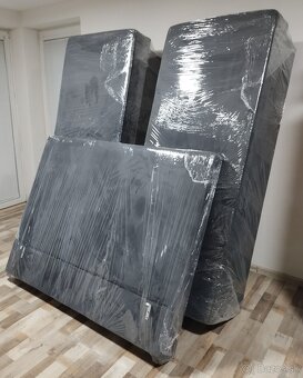 manzelska antracitova postel 160x195x50 cm - 4