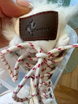 Detské zateplené biele zimné čižmy - 4