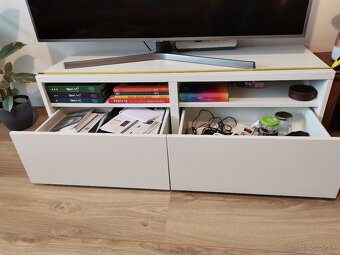 TV stolík biely ikea - 4