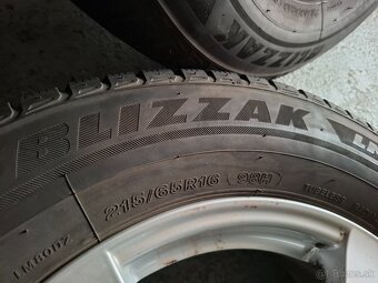 Alu disky 5x114,3 r16 zimne pneu 215/65r16 Bridgestone - 4