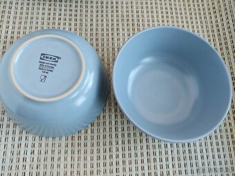 Porcelanove misky IKEA, objem 500 ml, farba cierna a modra - 4