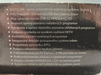 HDTV Satelitný prijímač TF-S3000RHD - 4