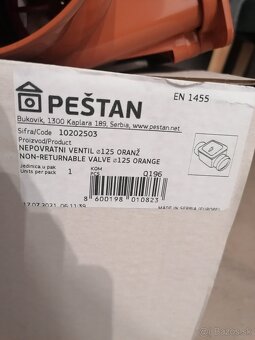 Kanalizačná spätná klapka 125 Peštan - 4