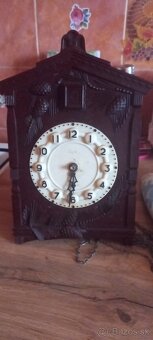 Bronzové zrkadlo komorové hodiny kukucky. - 4