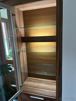 Presklená skriňa MELANIE s LED osvetlením - 4