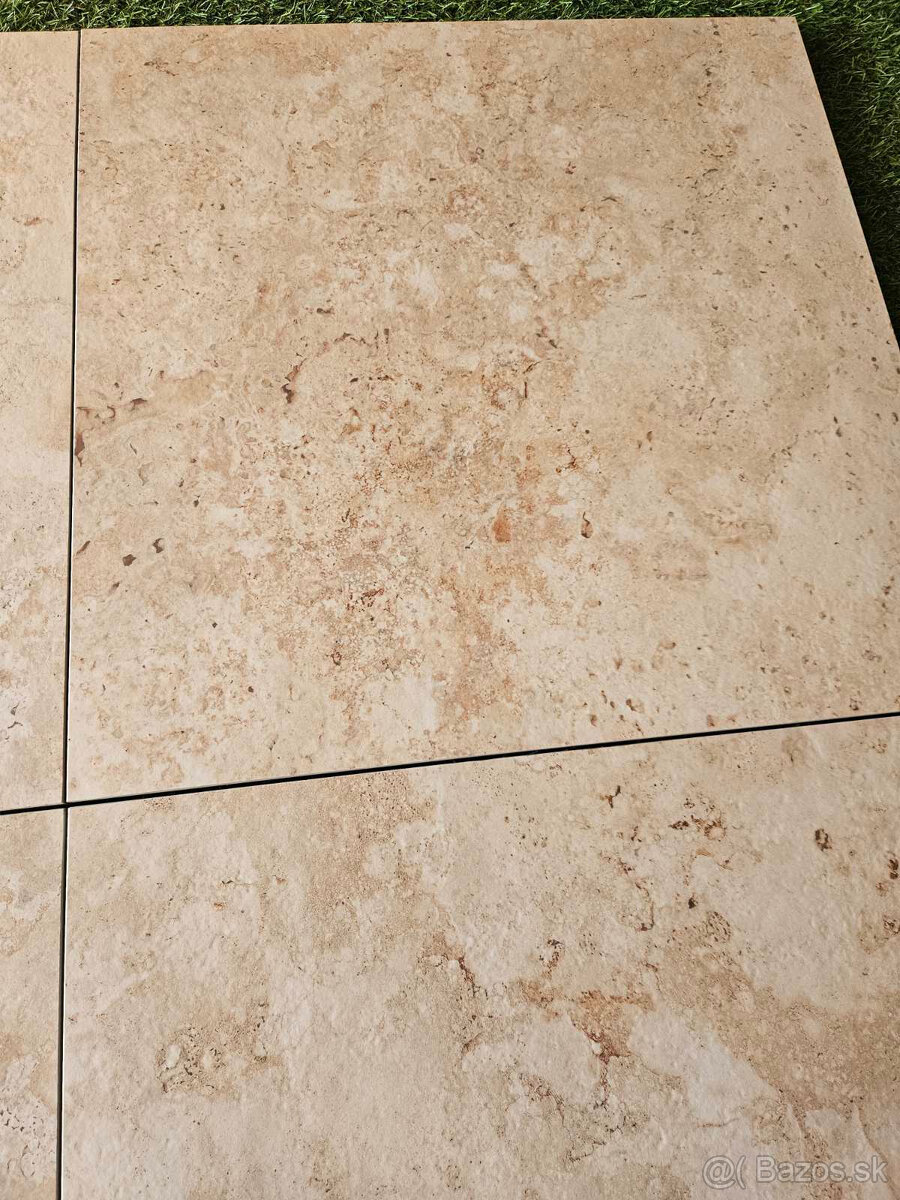 Terasová dlažba 20mm vzhľad travertin 60x60x2 cm protišmyk - 5