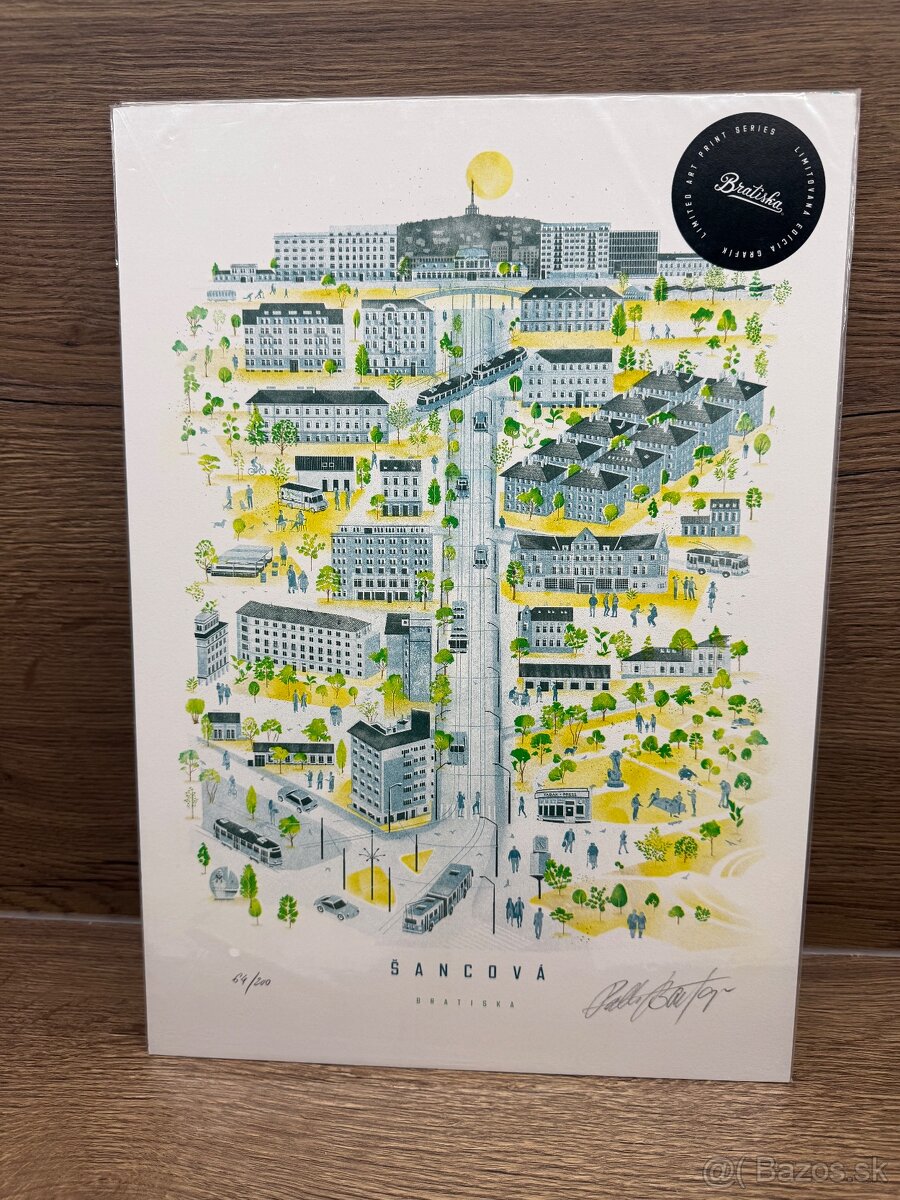 Predam Bratisla print/ grafika - 5