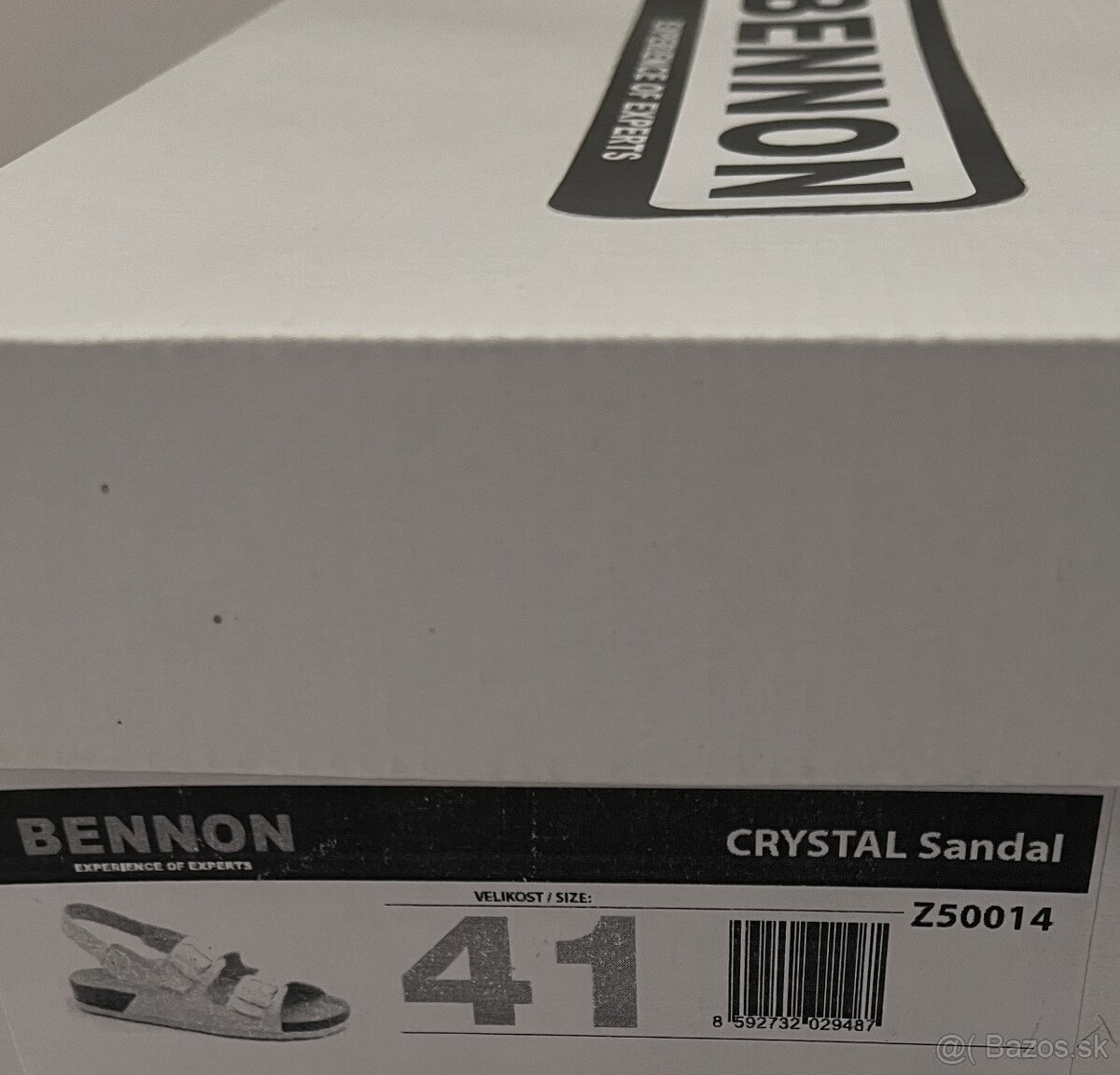 Biele sandále BENON veľkosť č.41 - 5