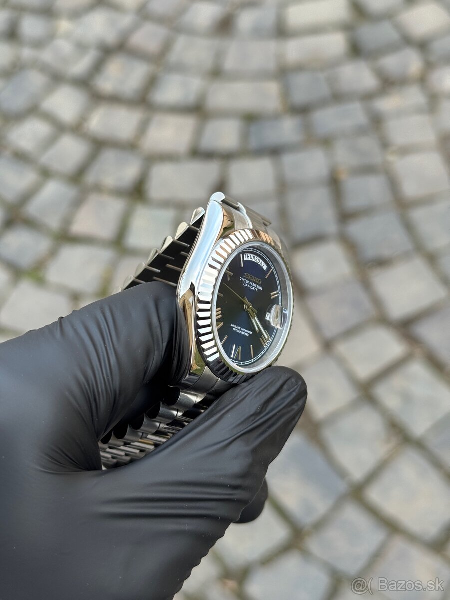 Seiko Mod Day-Date "Blue Roman" - 5