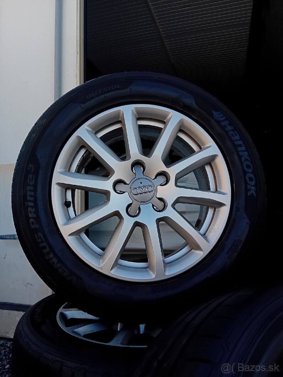 Orig. kolesá Audi 5x112R16 + 225/55R16 Hankook - 5