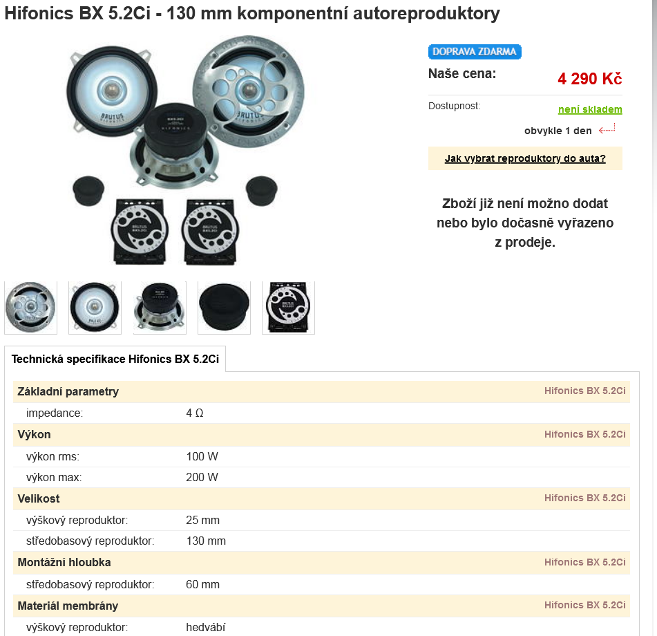 13cm HIFONICS BRUTUS-2 SETY KOMP. REPRO-POWER FROM THE GODS - 5