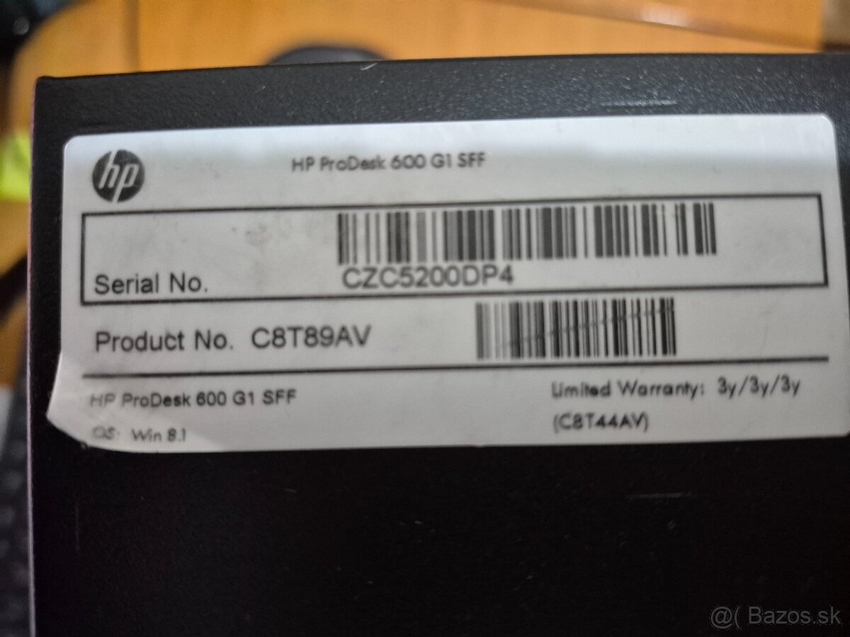 PC zostava - PC HP Prodesk 600 + LG monitor - 5