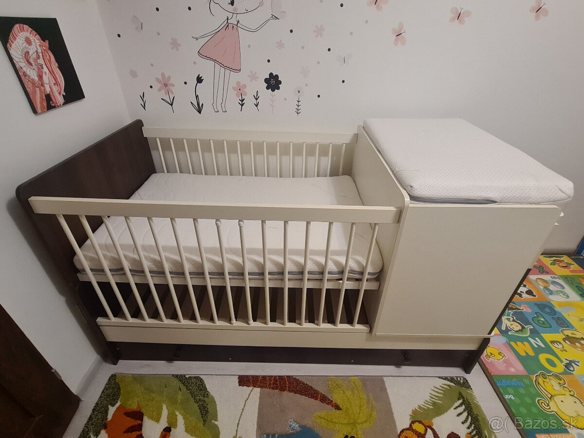 Detská postieľka s komodou - 5