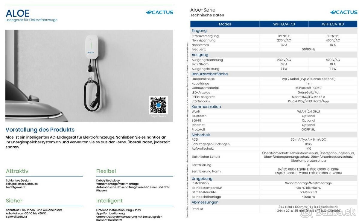 Wallbox - nabíjacia stanica 11kw eCactus - 5