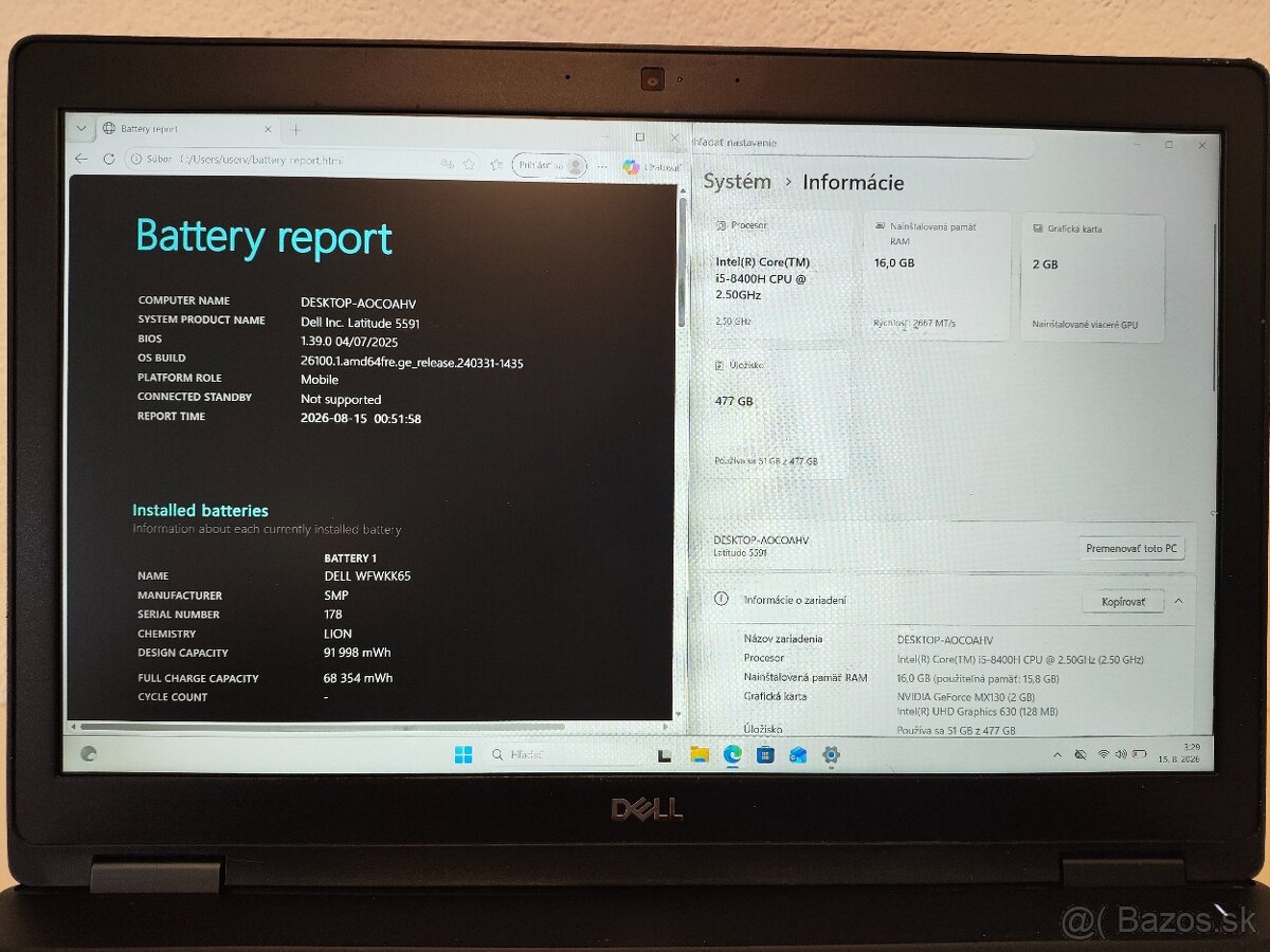Dell Precision 3530 | Core i5 8th Gen • 16 GB RAM • 512 GB S - 5