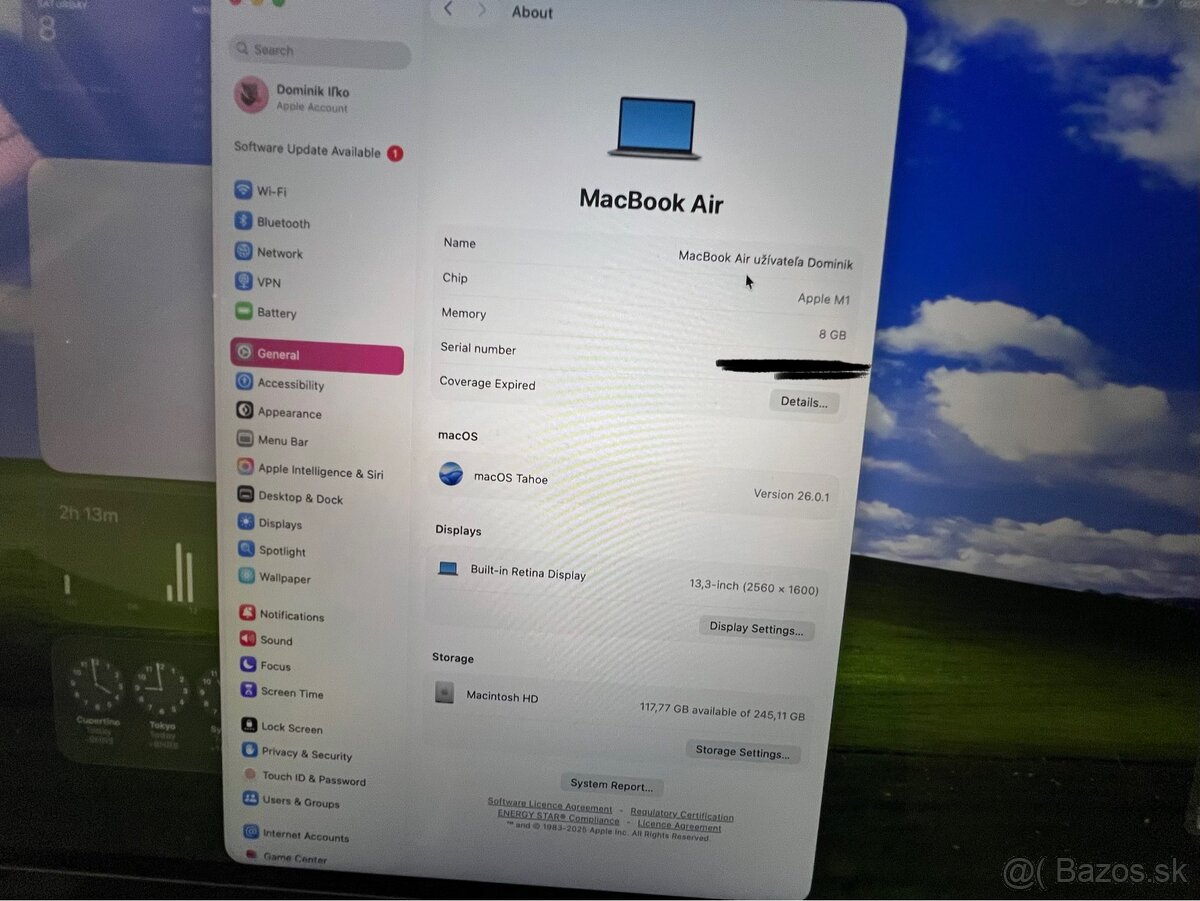 Macbook Air 13" M1 Strieborný SK - 5