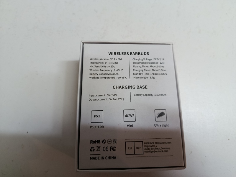 bluetooth sluchadla hbq-q82tws 30€ - 5