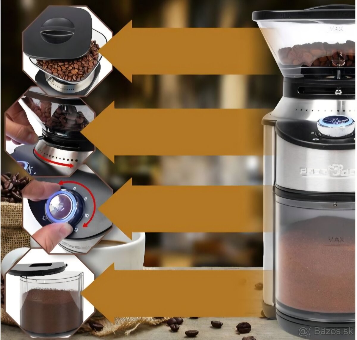 Predám el.mlynček na kávu zn.ProfiCook - 5