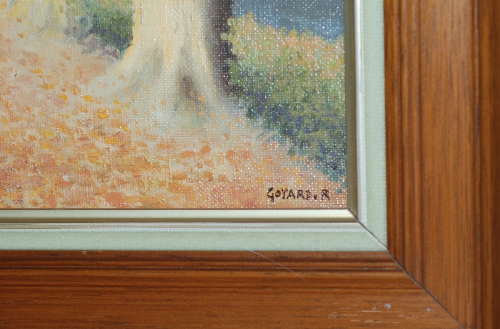 OBRAZ - Olejomaľba - R. Goyard - Výhľad na Seinu - 5