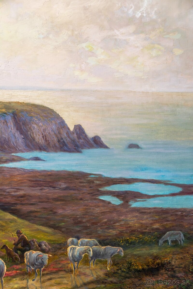 Atlantické pobrežie v okolí Royan , J.Fuith , olej na sololi - 5