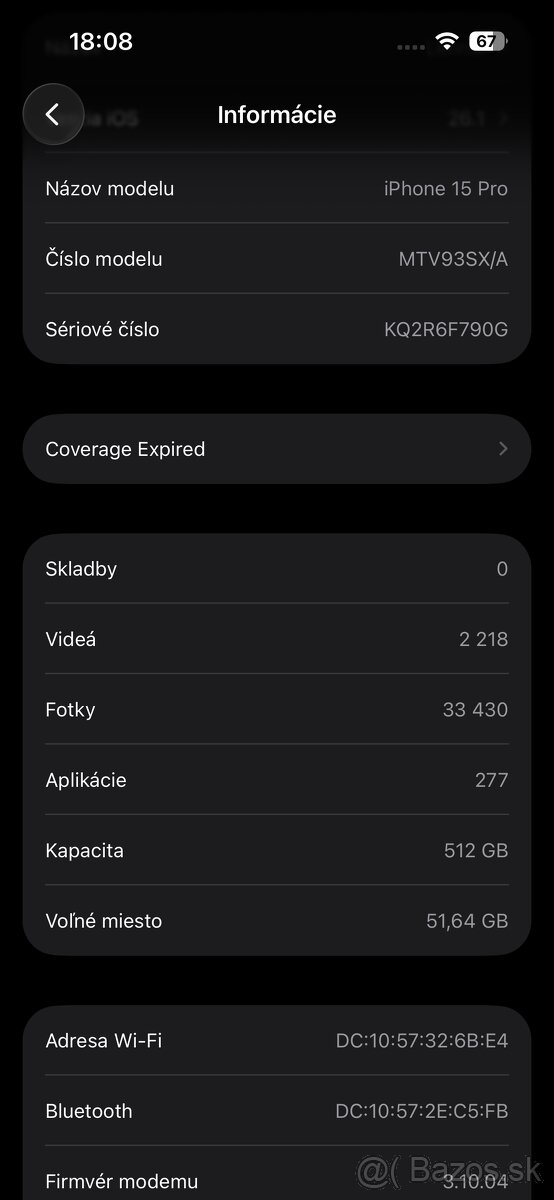Apple iPhone 15 PRO 512GB, natural titanium záruka Telekom - 5