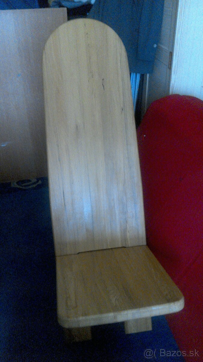 Predaj farebnej poličky a stoličky z masíva - 5