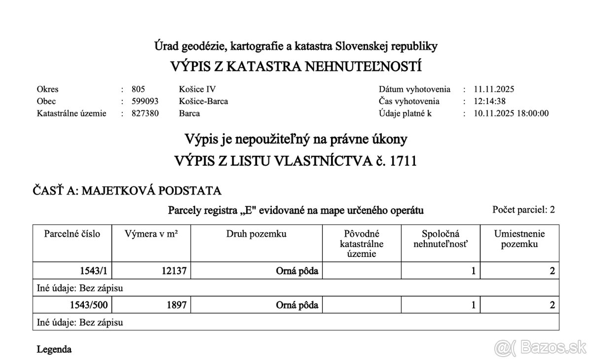 BARCA - VALALIKY / Pozemok s Investičným potenciálom. - 5
