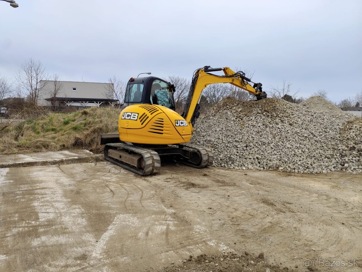 Bager JCB 8085. Klima, 2x lyžica, kosačka. - 5