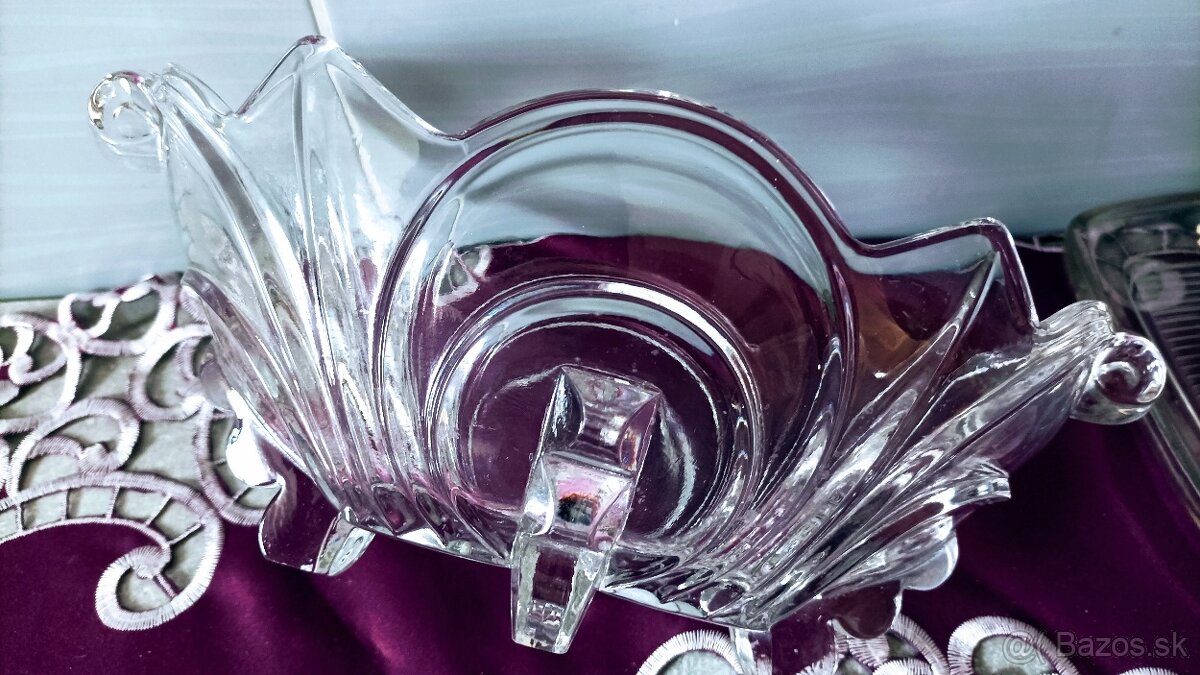 Retro sklo - misy, vázy, popolník - 5