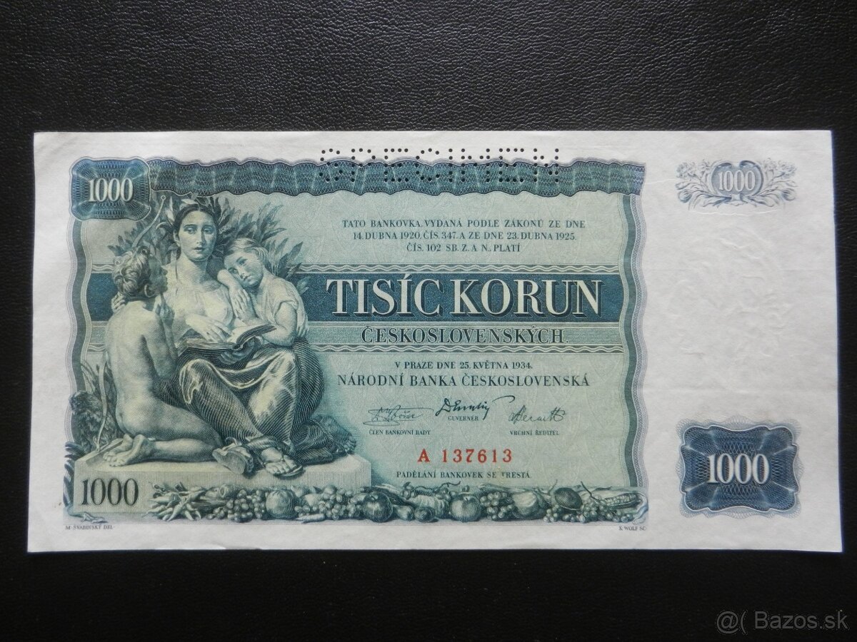 Bankovky 1 rep. a iné - 5