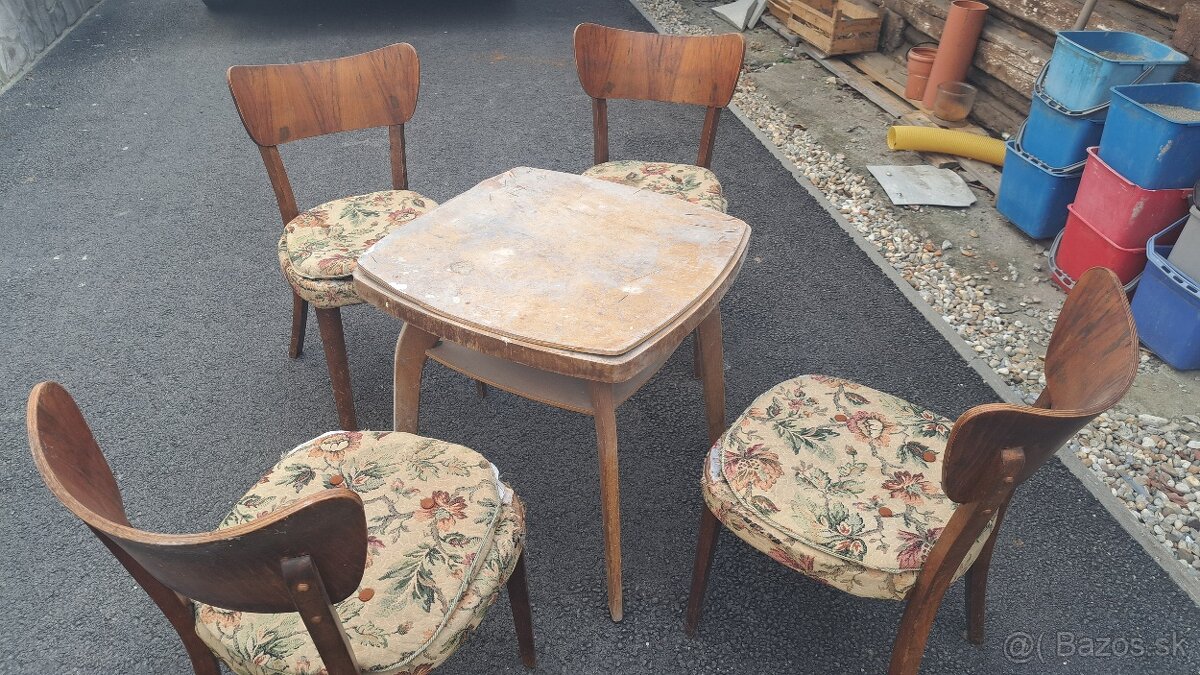 Halabala stolicky + stol + matrace a stol krab - 5