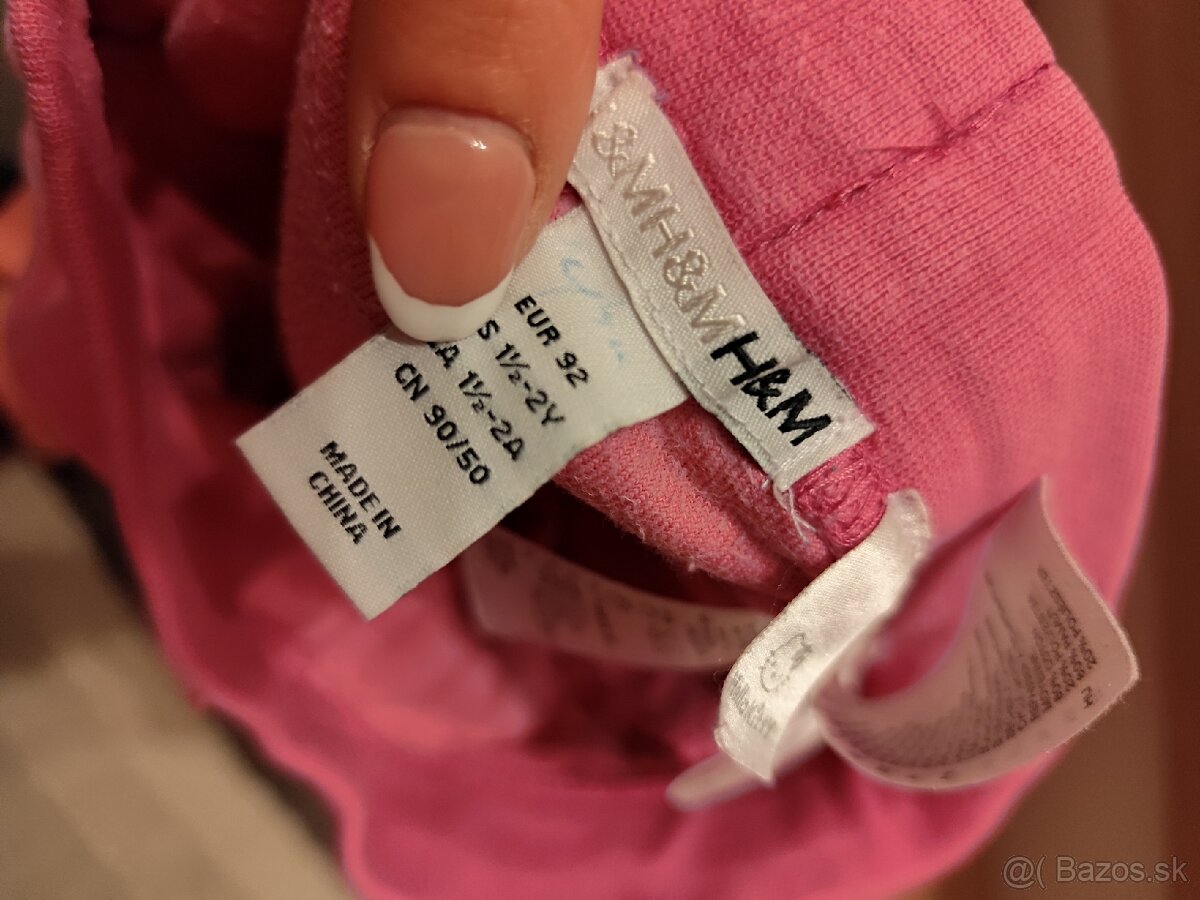 Dievčenské tepláky/ ružové červené - 5