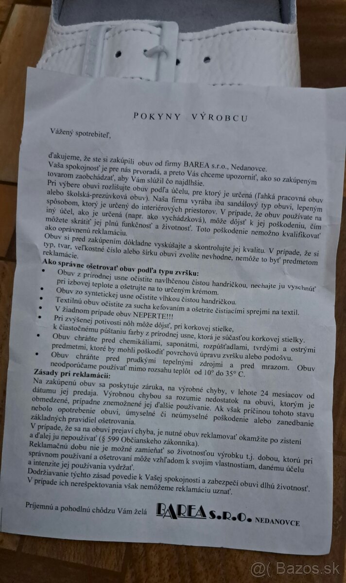 Zdravotná pracovná ortopedická obuv Barea 040462 velkosť 38 - 5